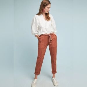 Anthropologie Maeve The Wanderer pants in Burnt Orange, sz 30